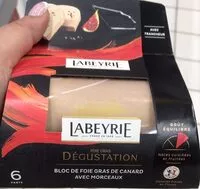 Mängden socker i Bloc de foie gras de canard avec morceaux