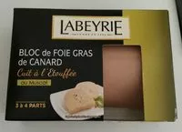Mängden socker i Bloc de foie gras de canard au muscat