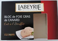 Mängden socker i Bloc de foie gras de canard