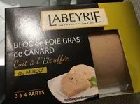 Mängden socker i Bloc de foie gras de canard