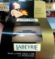 Mängden socker i Bloc de foie gras d'oie avec morceaux