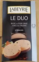 Mängden socker i Le duo. Bloc de foie gras d'oie à la truffe