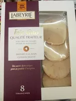 Mängden socker i Foie gras qualité traiteur