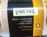 Mängden socker i Bloc de foie gras de canard du Sud-Ouest au Sauternes