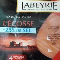 Mängden socker i SAUMON ATLANTIQUE ÉCOSSE AU BOIS DE CHÊNE -25%SEL