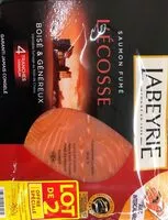 Mängden socker i Saumon fumé - L'Ecosse