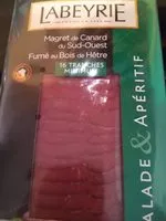 Mängden socker i Magret canard Emincés fumés tranches