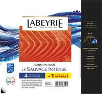 Mängden socker i SAUMON SAUVAGE DU PACIFIQUE FUME AU BOIS DE HETRE
