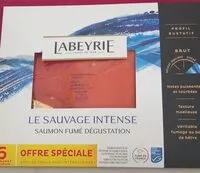 Mängden socker i Saumon fumé Le sauvage intense