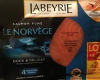 Mängden socker i Saumon fumé Le Norvège