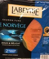 Mängden socker i Saumon fumé Le Novège