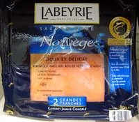 Mängden socker i Saumon fumé Norvège Labeyrie