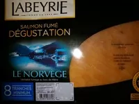 Mängden socker i Saumon fumé Degustation Le Norvège