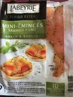 Mängden socker i Mini Émincés de saumon fumé aneth & basilic