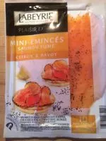 Mängden socker i Mini émincés saumon fumé citron/pavot