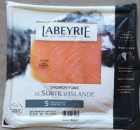 Mängden socker i Saumon fumé Le subtil d’Islande