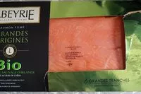 Mängden socker i Saumon fumé grandes origines