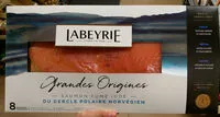 Mängden socker i Saumon de Norvège fumé au bois de chêne