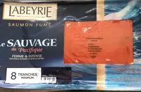 Mängden socker i Saumon fume sauvage du Pacifique