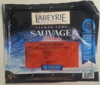 Mängden socker i Saumon fumé sauvage d'Alaska, ferme et intense