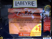 Mängden socker i Saumon fumé Ecosse Labeyrie