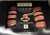 Mängden socker i sashimis de saumon fumé