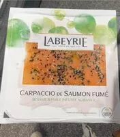 Mängden socker i Carpaccio de saumon fumé