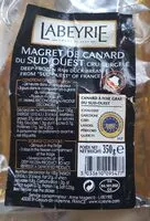 Mängden socker i Magret de canard du sud-ouest cru surgelé