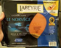 Mängden socker i Le Norvège - Saumon fumé