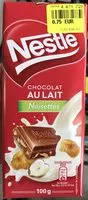 Mängden socker i Chocolat au Lait Noisettes