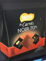 Mängden socker i NESTLE LES RECETTES DE L'ATELIER - Carrés dégustation Chocolat noir 70% - 210g