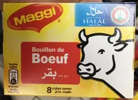 Mängden socker i MAGGI Bouillon goût Bœuf Halal 8 tablettes, 80g