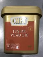 Mängden socker i Jus De Veau Lié