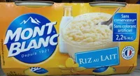 Mängden socker i MONT BLANC Crème dessert Coupelles Riz au lait Vanille 4x125g