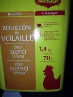 Mängden socker i 1,4KG Bouillon Volaille 70L Maggi