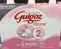 Mängden socker i Pack 6X500ML Guigoz 2 Liquide
