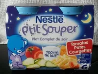 Mängden socker i P'tit souper tomates pâtes courgettes