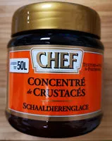 Mängden socker i concentré de crustacés