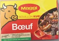 Mängden socker i MAGGI Bouillon KUB Bœuf 80g
