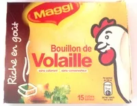 Mängden socker i Bouillon de Volaille