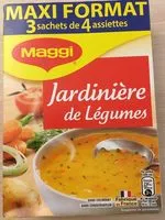 Mängden socker i Soupe Jardinière De Légumes