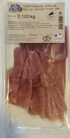 Mängden socker i Chiffonnade jambon sec de Savoie fumé