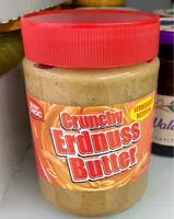 Mängden socker i Crunchy Erdnussbutter