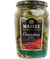 Mängden socker i Maille Cornichons Fins Bocal 300g