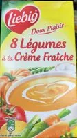 Mängden socker i Doux Plaisir - 8 Légumes à la crème fraîche