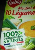 Mängden socker i Mouliné de 10 légumes