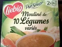 Mängden socker i Pur Soup' Mouliné de 10 légumes variés