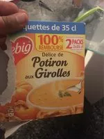 Mängden socker i Delice de potiron aux girolle liebig 2x35c