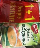 Mängden socker i Liebig pur soupe Velouté de 10 Légumes 1+1
