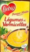 Mängden socker i Soupe Potager Malin Liebig Légumes Vermicellles 2x1L